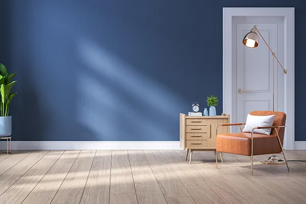 Modern 3D flooring design with light wood flooring | Carpetland USA Granite & Flooring