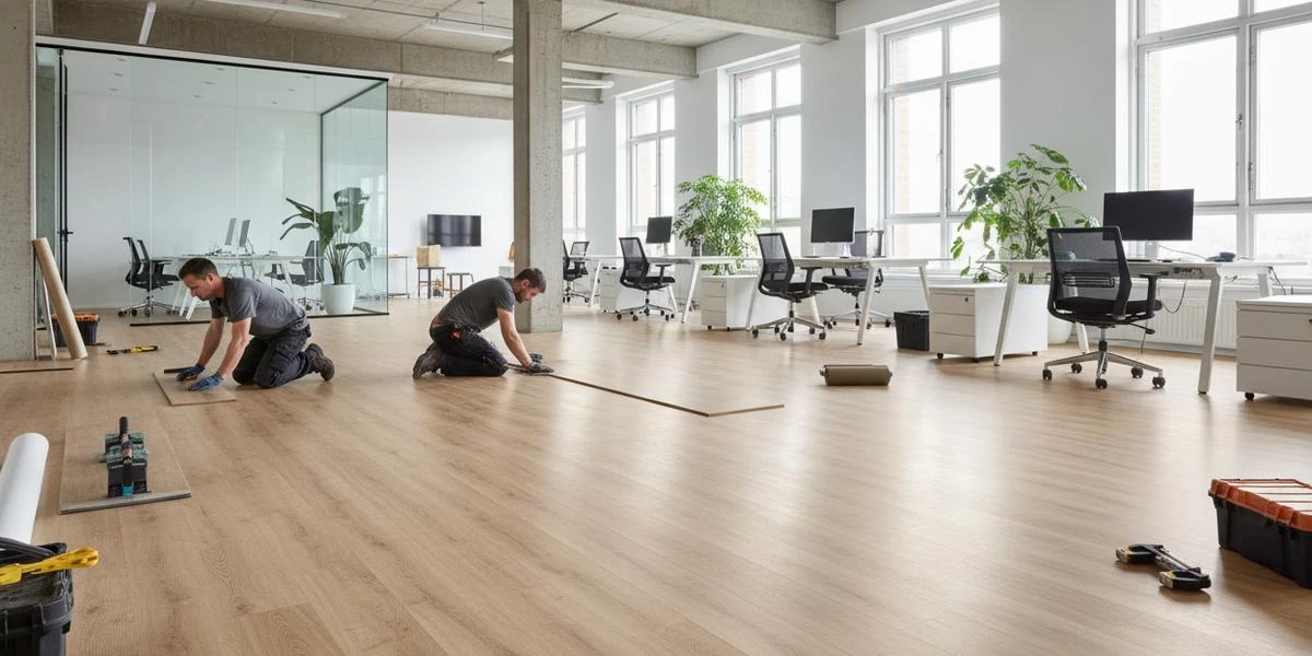 Professional commercial flooring installation for offices and businesses | Carpetland USA Granite & Flooring