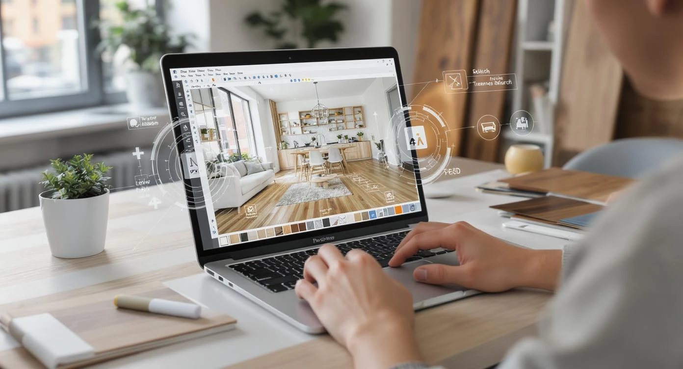 Interactive room visualizer tool for previewing flooring and design options online | Carpetland USA Granite & Flooring