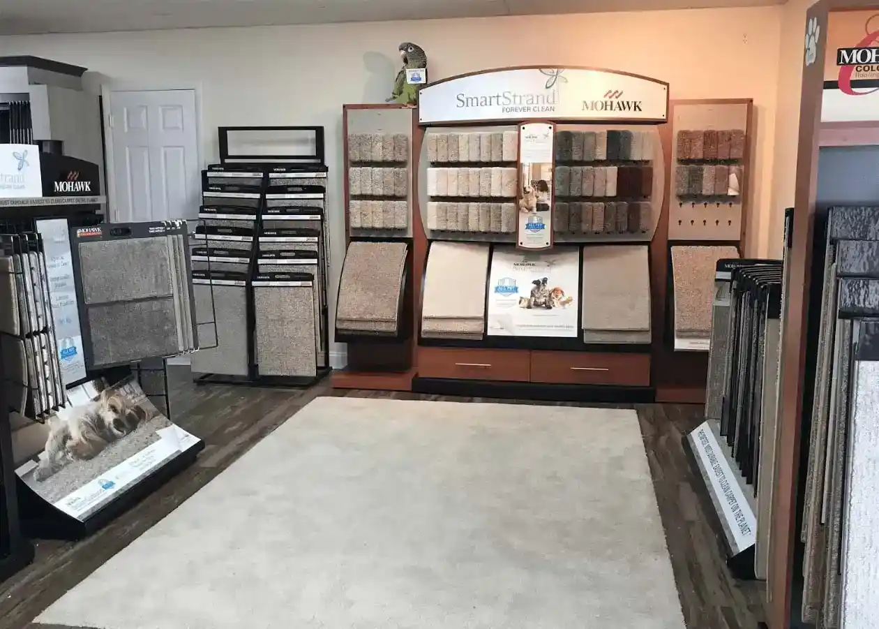 Product samples at showroom | Carpetland USA Granite & Flooring